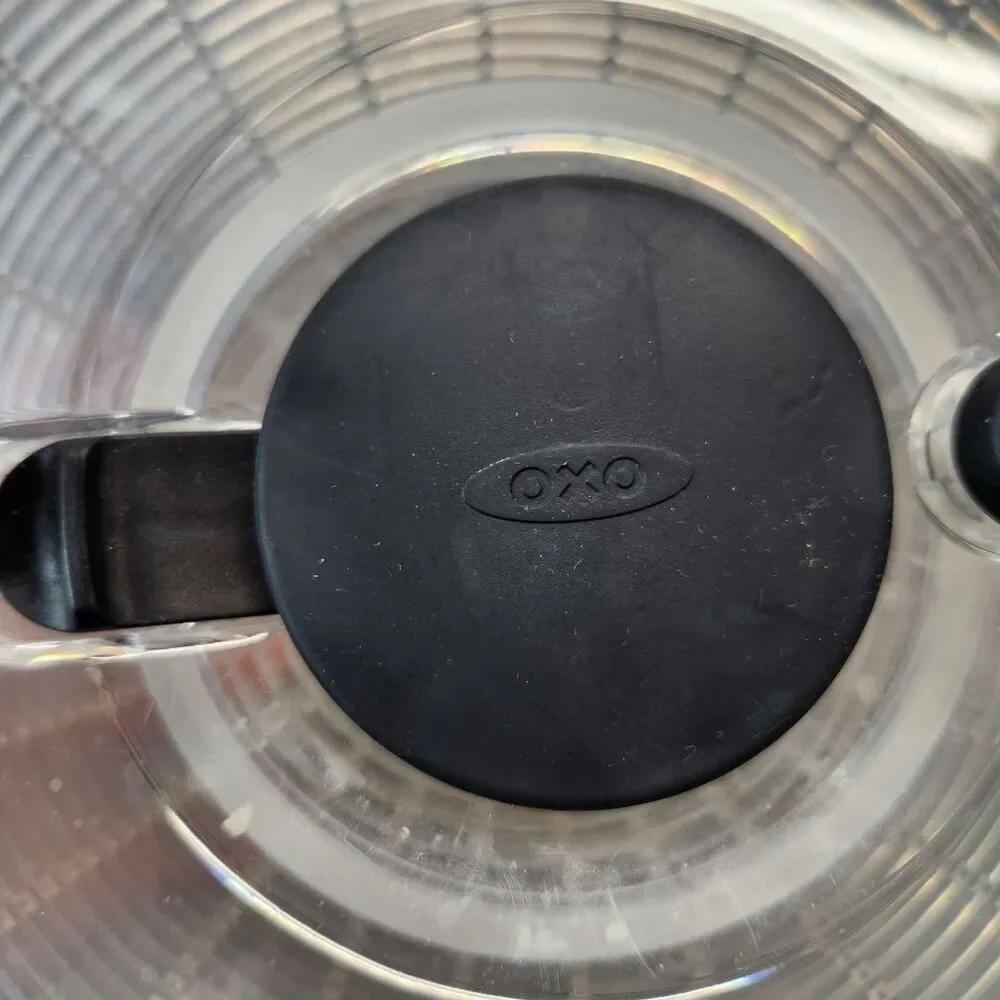 OXO Salad Spinner - Clear With Black Button 8 Inch